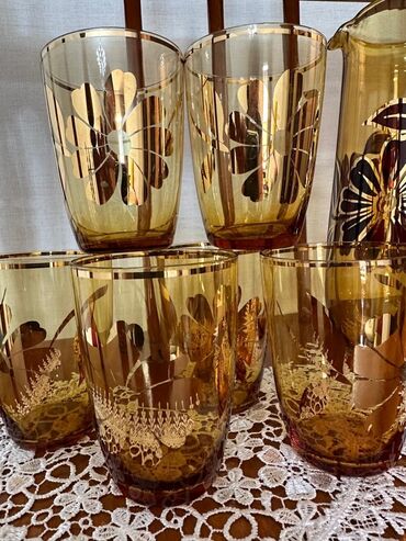 Чайники: Чешский кувшин со стаканами