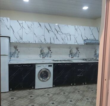 Sifarişlə mətbəx mebeli: Sifarişlə mətbəx dəsti, Özü çəkən petlələr, Mat laminat, Kredit yoxdur, Pulsuz çatdırılma — 26