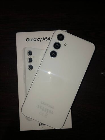 samsung galaxy a54 qiymeti: Samsung Galaxy A54 5G, 256 GB, rəng - Ağ, İki sim kartlı, Face ID