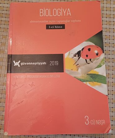 Kitablar, jurnallar, CD, DVD: Bioalogiya güvən testi 9 manata alınıb 4 manata satılır içi təzədir