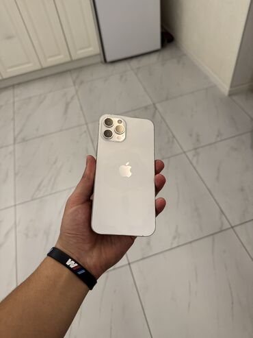 продаю айфон 15 про макс: IPhone 12 Pro Max, Колдонулган, 128 ГБ, Ак, 100 %