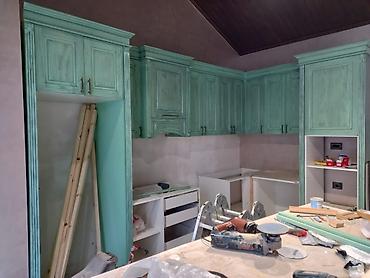 Sifarişlə mətbəx mebeli: Sifarişlə mətbəx dəsti, Taxta — 4