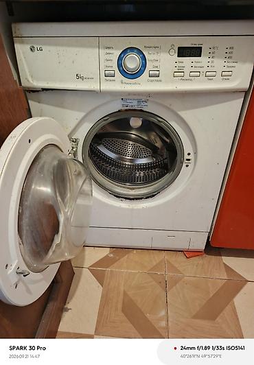 Бытовая техника: LG önyükləməli paltaryuyan maşın, model WD-60150N - Yükleme həcmi: 5 — 2