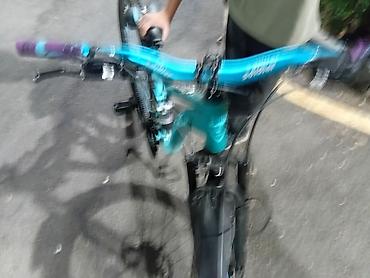velosiped enduro: Dağ velosipedi – enduro/trail yönümlü - Rəng: firuzə-mavi çərçivə — 1