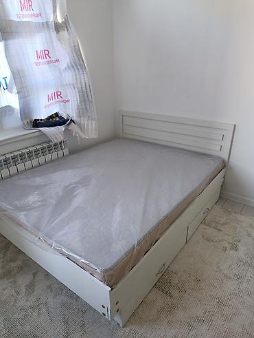 Двуспальные кровати: Двуспальная кровать, Новый, С матрасом, длина - 200 см — 20