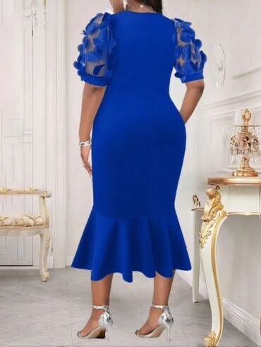 Haljine: 🌟Elegantna midi haljina sa efekt rukavima ✅Vise boja Cena 3700 din Vel na lalafo.rs — 7 Haljine: 🌟Elegantna midi haljina sa efekt rukavima ✅Vise boja Cena 3700 din Vel — 7