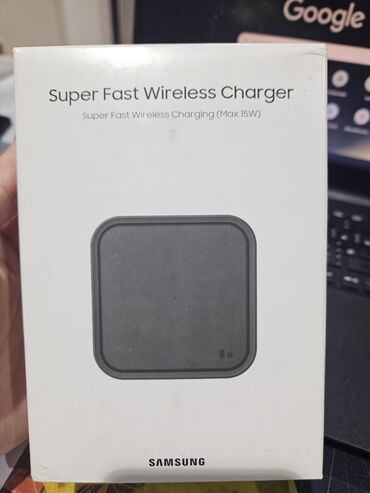 wireles: Samsung Fast Wireless Charger 95 Azn-ə adapterlə bir almışam