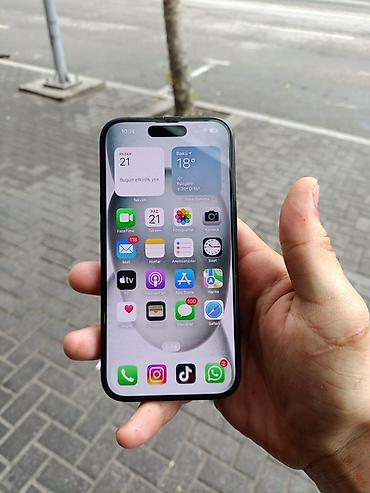 iphone 16 e ikinci el: IPhone 15, 128 GB, Qara, Face ID — 6