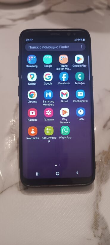 телефон планшет: Samsung Galaxy S8, Б/у, 64 ГБ, 2 SIM