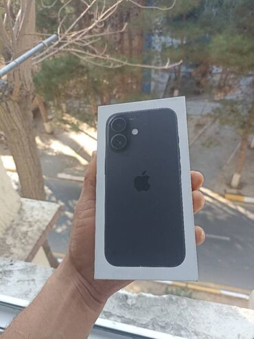 iphone 16e qiymet: IPhone 16, 128 GB, Qara