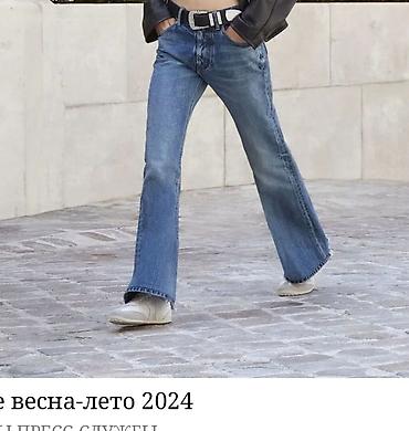 Джинсы: Джинсы, Клеш, Средняя талия, M — 3