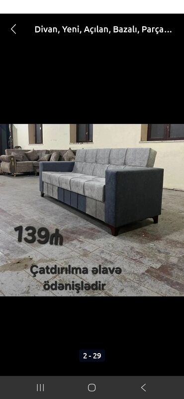 Divanlar: Di̇van-kravat, Açılan, Bazalı, Parça, Ödənişli çatdırılma — 2