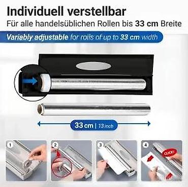 Ostala kuhinjska oprema: Praktični dispenser za folije – precizno i lako sečenje PVC — 12