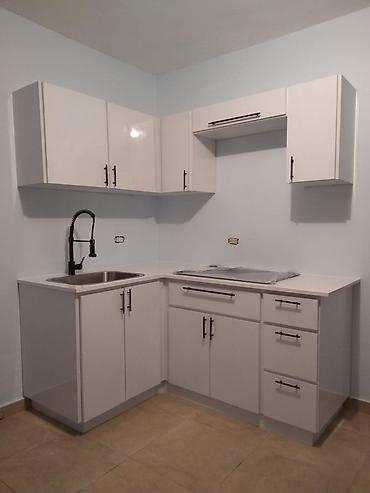 Sifarişlə mətbəx mebeli: Sifarişlə mətbəx dəsti, Özü çəkən petlələr, MDF, Kredit yoxdur — 22