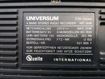Pojačala i prijemnici: Universum ctr 2304u. -radio ispravno. -dek premotava levo i desno na lalafo.rs — 12 Pojačala i prijemnici: Universum ctr 2304u. -radio ispravno. -dek premotava levo i desno — 12
