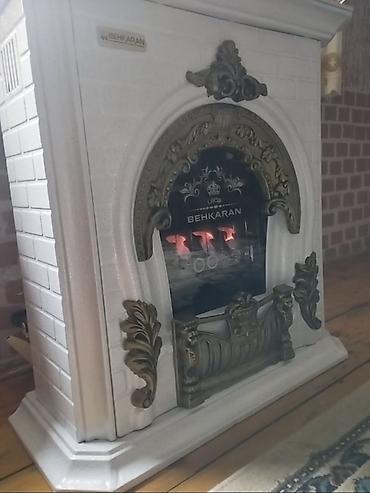 BEHKARAN dekorativ elektrik kamin - Klassik üslubda dizayn: ağ