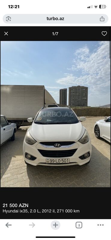 авто из азербайджана: Hyundai ix35: 2 l | 2012 il Ofrouder/SUV