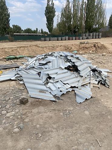 кровля крышы: Профнастил (оцинкованные гофролисты), разборные листы после демонтажа — 2