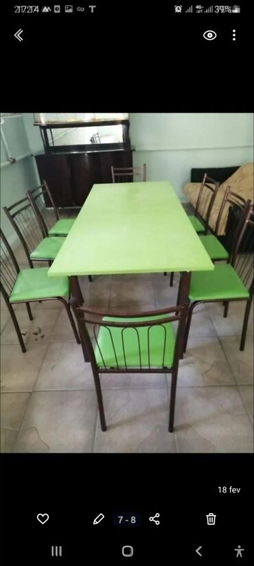 Masa və oturacaq dəstləri: Mətbəx üçün, Yeni, Açılan, Dördbucaq masa, 4 stul -da lalafo.az — 18 Masa və oturacaq dəstləri: Mətbəx üçün, Yeni, Açılan, Dördbucaq masa, 4 stul — 18