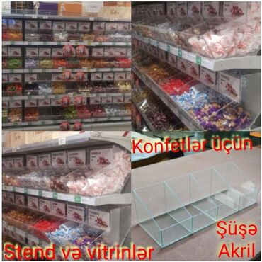 Mebellərin yığılması: Konfet və çərəz üçün vitrinlər sifarişlə hazırlanır — 5