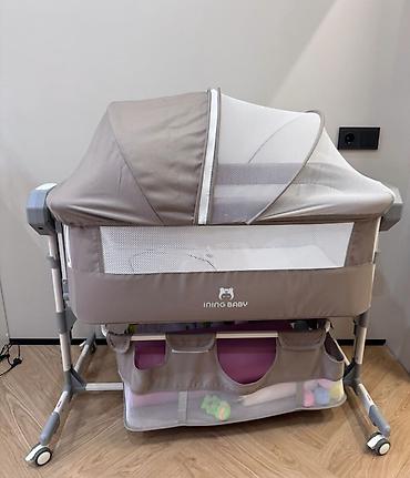 детская качеля graco: Люлька, Б/у, Колыбель, Металл, цвет - Серый, Самовывоз — 4