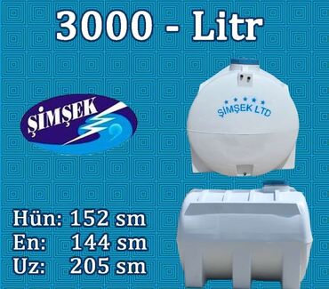 Boçkalar və çəlləklər: Bak, Plastik, 3000 l l, İşlənmiş, Ünvandan götürmə