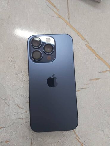 пока ф5: IPhone 15 Pro, 128 ГБ, Blue Titanium, Заряддоочу түзүлүш, Коргоочу айнек, Каптама, 89 %