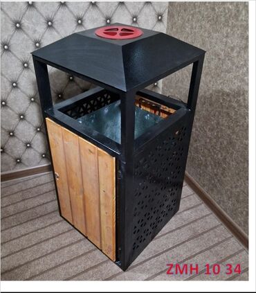 Baklar və çənlər: Məhsul: Daxili/çöl istifadə üçün metal zibil qutuları - Model — 9