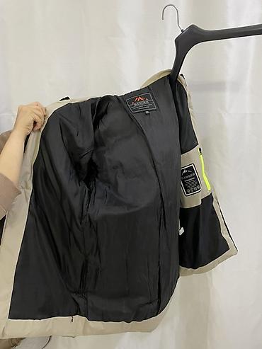 kiton kurtka: Kişi qalın qış gödəkçəsi (kurtka) – bej (beige) rəng, “Danger” etiketi — 3