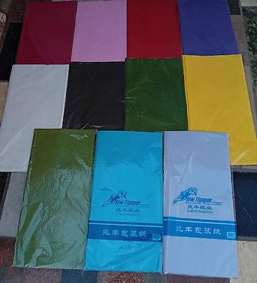 Таңгактоо товарлары: Тонкая цветная папиросная бумага (tissue paper) New — 3