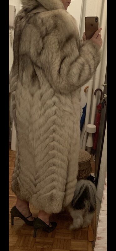 Krzneni kaputi: M, Sa postavom, Polarna lisica, bоја - Bež — 7