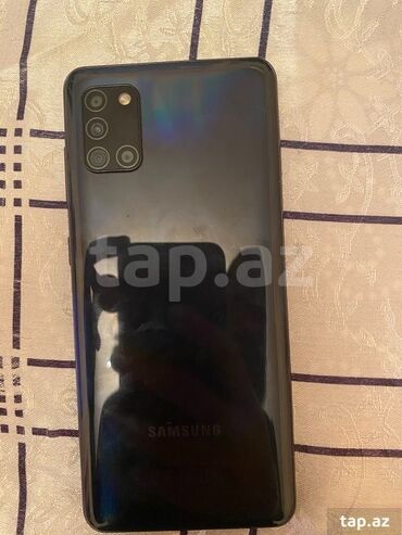 ucuz samsung telefon qiymetleri: Samsung Galaxy A31, 64 GB, rəng - Göy, Sensor, Barmaq izi, İki sim kartlı