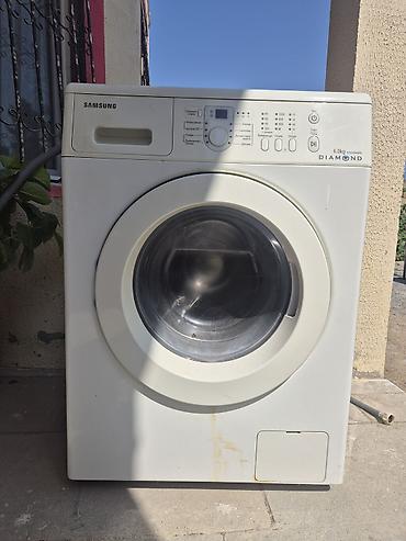 Məişət texnikası: Paltaryuyan maşın Samsung, 6 kq, İşlənmiş, Avtomat, Qurutmasız — 2