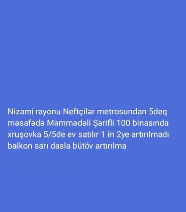 gence mahrasa bagi evler: Digah, 2 otaqlı, Köhnə tikili, 35 kv. m