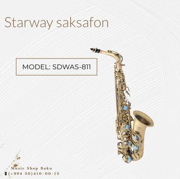 гитара и саксофон: Starway saksafon Model: SDWAS-811 🚚Çatdırılma xidməti mövcuddur