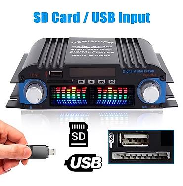 700w: Bluetooth/FM/USB/SD dəstəkli 4-kanallı rəqəmsal səs gücləndirici – 12V — 5