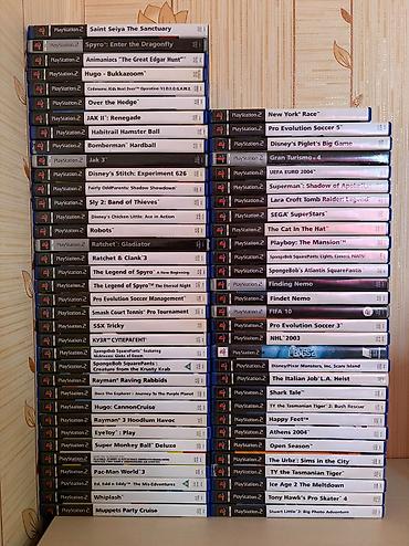 PlayStation 2 üçün orijinal oyun diskləri
Oyuna göre qiymet deyisir