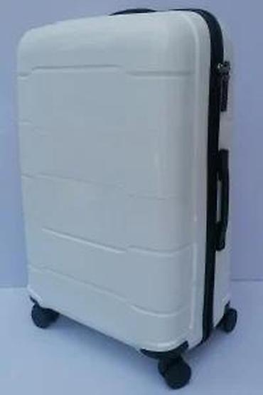 Putni koferi i torbe: Tvrdi kofer na točkićima – bela boja - Materijal: ABS/plastika sa — 4