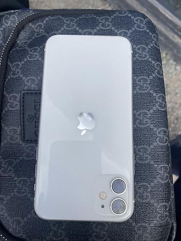 11: IPhone 11, Б/у, 64 ГБ, Белый, Защитное стекло, 71 % — 2