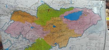 Другие предметы коллекционирования: Карта, карта, карты Кыргызстан, Кыргызстана района, район, область — 2