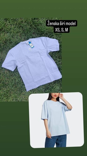 zenski sakomaterijal pamuk i lan: Adidas original zenska majica u vel od XS do M. Vece su za broj od