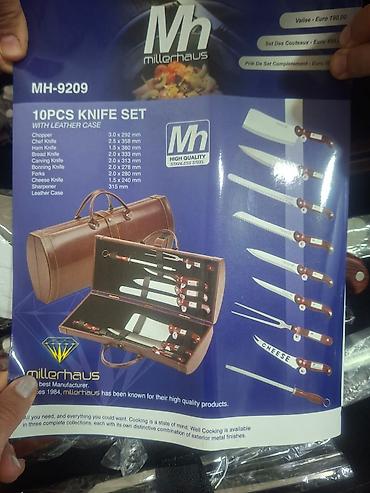 biçag: Нож. Набор. Bıçaq dəsti.Millerhaus MH-9209 – 10 parçalı bıçaq dəsti — 3