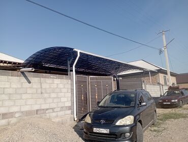 Сварка: Навес из поликарбоната с металлическим каркасом. Подходит для создания — 10