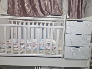 спальный трансформер: Балдар үчүн трансформер керебет, Колдонулган, Башка түрү, түсү - Ак lalafo.kg да спальный трансформер: Балдар үчүн трансформер керебет, Колдонулган, Башка түрү, түсү - Ак