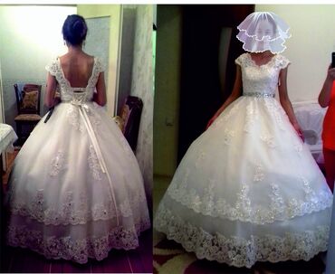 Личные вещи: Продается свадебное платье! Одевалось только один раз. т. г.Нарын