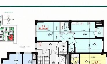 2 комнаты, 69 м², 5 этаж, ПСО (под самоотделку) at lalafo.kg 2 комнаты, 69 м², 5 этаж, ПСО (под самоотделку)