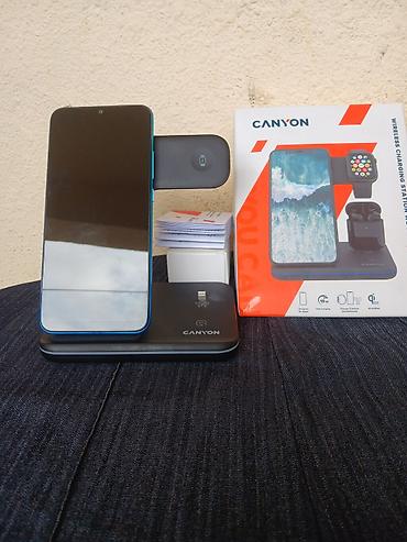 ucuz telefon aksesuarları: Canyon 3-ü 1-də Simsiz Şarj Stansiyası - Eyni anda telefon, ağıllı — 1