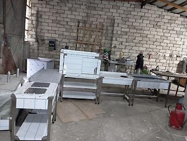 nerjavika stol: Sənaye tipli paslanmayan poladdan hazırlanmış restoran/kafe üçün — 2