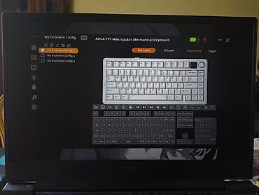 kompüter manitor: Yeni AULA F75 Max Gasket Mechanical Keyboard - Kompakt 75% layout – — 4