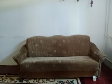 двухэтажный диван: Гарнитур для зала, цвет - Серый, Б/у